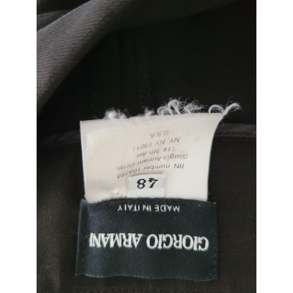 Giorgio Armani Chocolate Brown Wool dress pants trousers size 10 - Picture 5 of 10